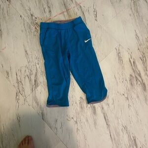 Nike Blue Sweatpants with Elastic Waistband and Cuffs